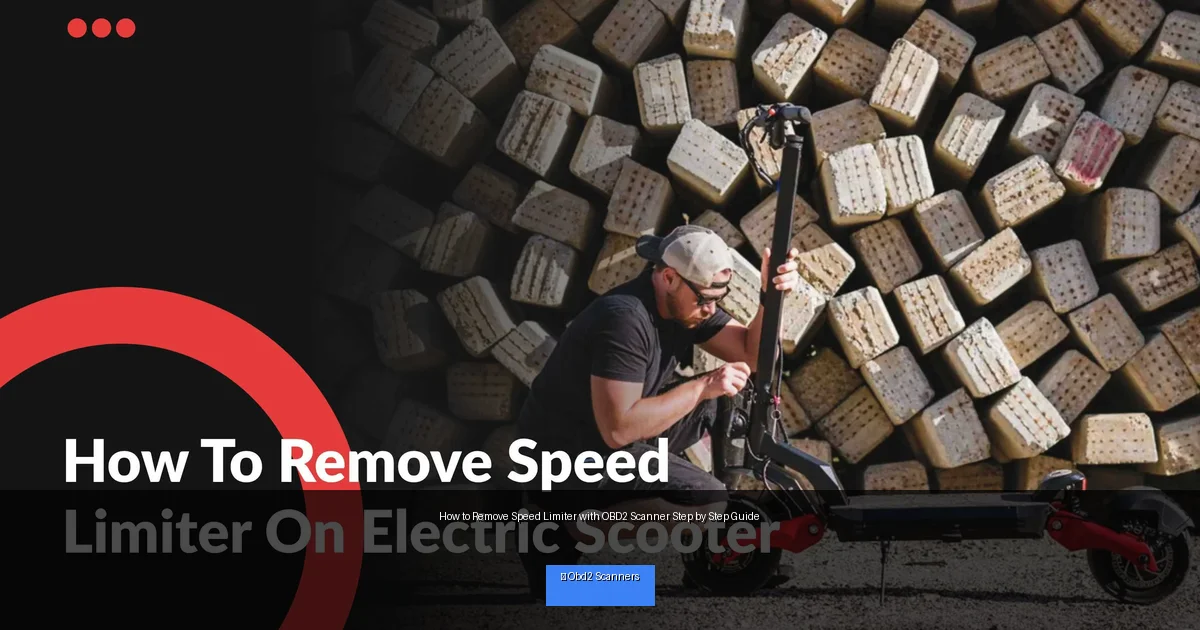 How to Remove Speed Limiter with OBD2 Scanner Step by Step Guide