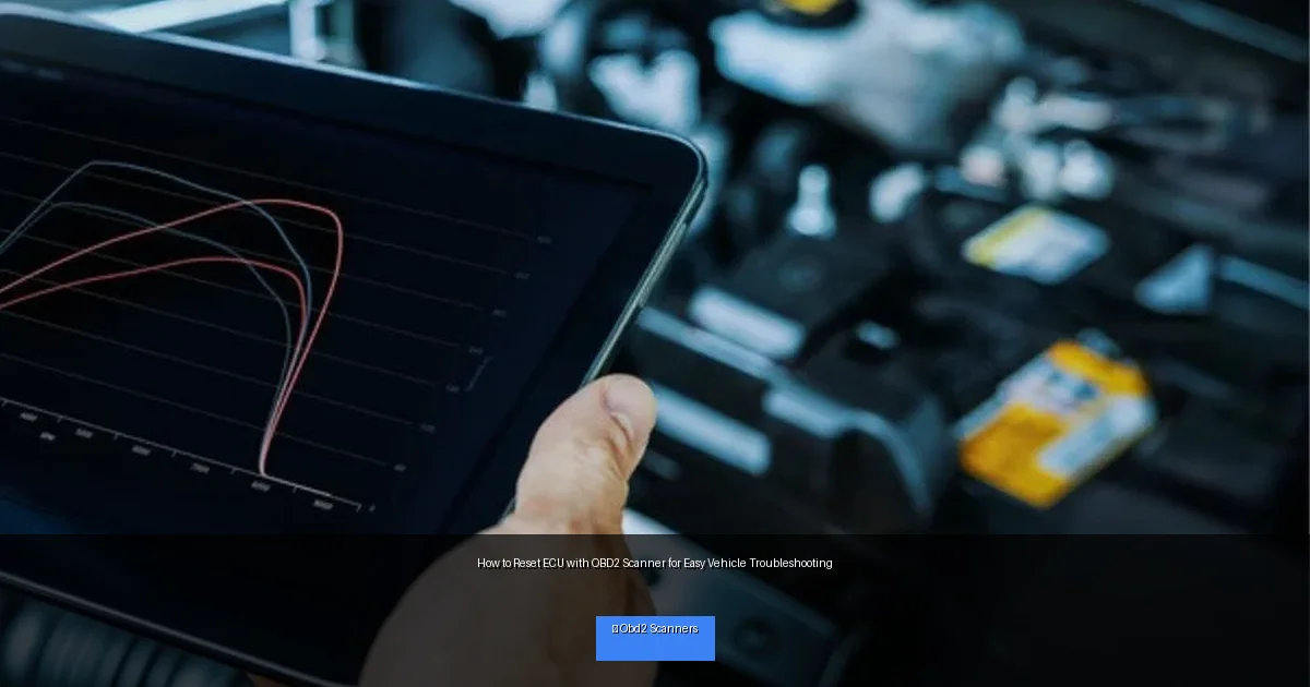 How to Reset ECU with OBD2 Scanner for Easy Vehicle Troubleshooting