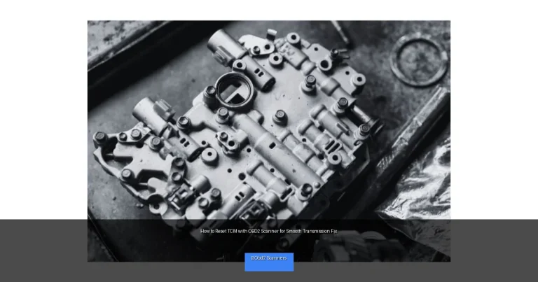 How to Reset TCM with OBD2 Scanner for Smooth Transmission Fix