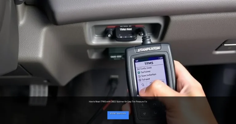 How to Reset TPMS with OBD2 Scanner for Easy Tire Pressure Fix