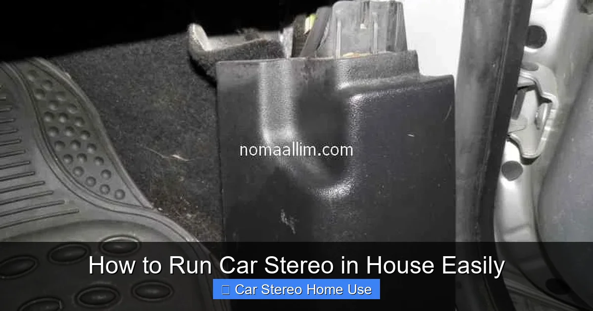 How to Run Car Stereo in House Easily