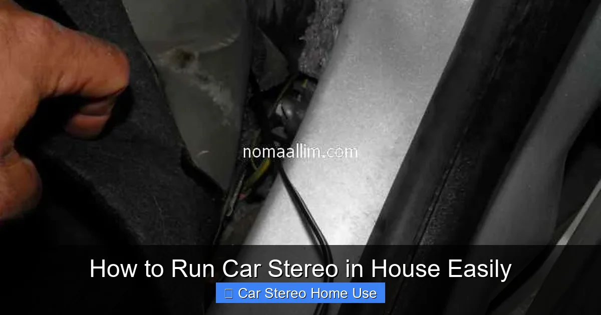 How to Run Car Stereo in House Easily