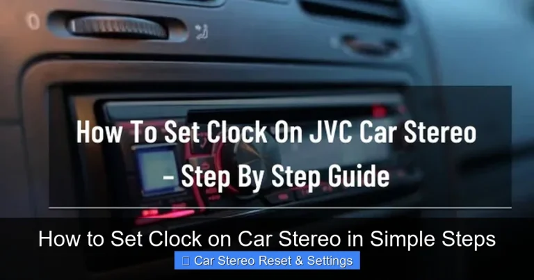 How to Set Clock on Car Stereo in Simple Steps