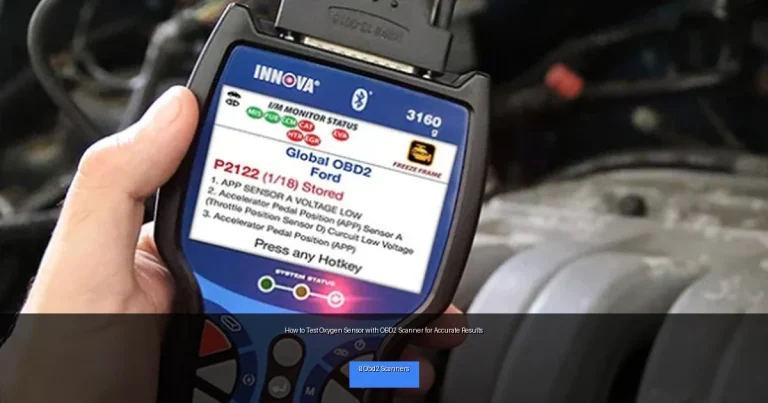 How to Test Oxygen Sensor with OBD2 Scanner for Accurate Results