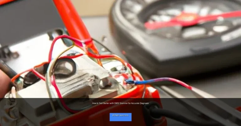 How to Test Starter with OBD2 Scanner for Accurate Diagnosis