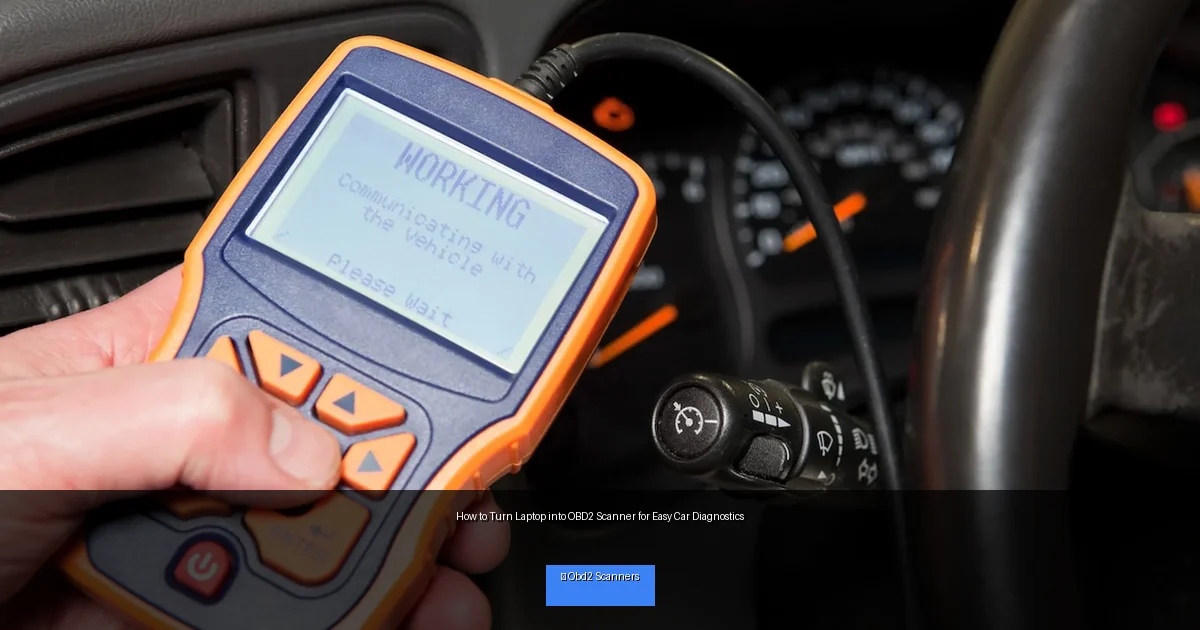 How to Turn Laptop into OBD2 Scanner for Easy Car Diagnostics