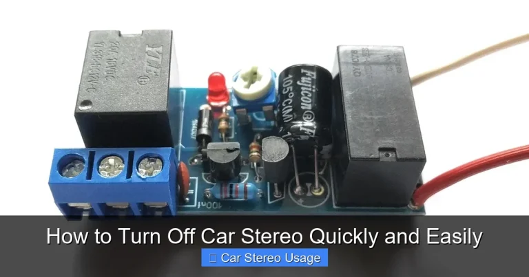 How to Turn Off Car Stereo Quickly and Easily