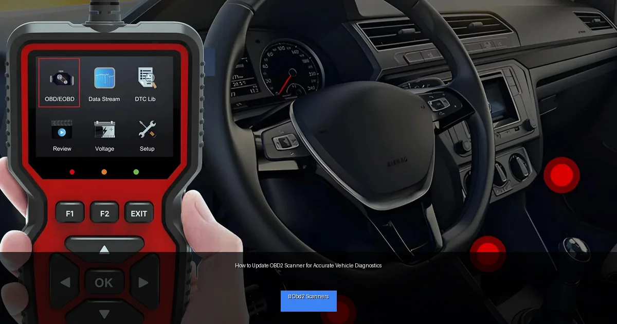 How to Update OBD2 Scanner for Accurate Vehicle Diagnostics