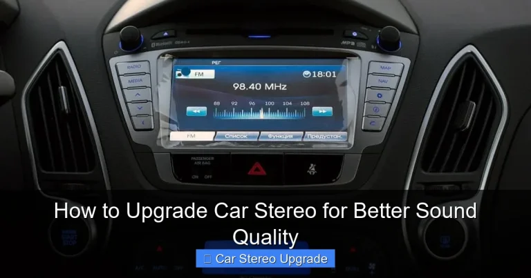 How to Upgrade Car Stereo for Better Sound Quality