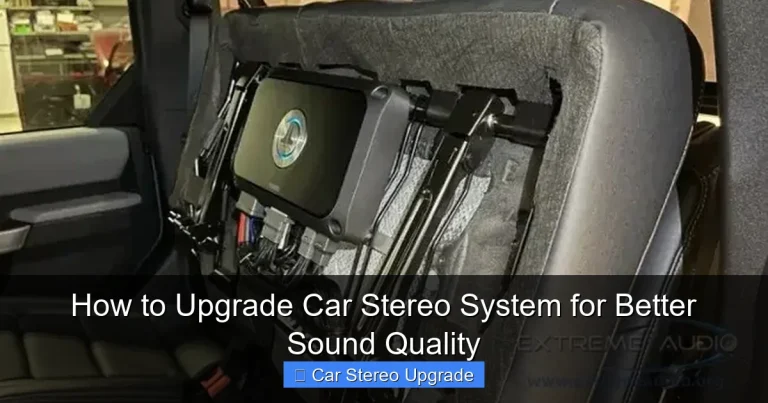 How to Upgrade Car Stereo System for Better Sound Quality