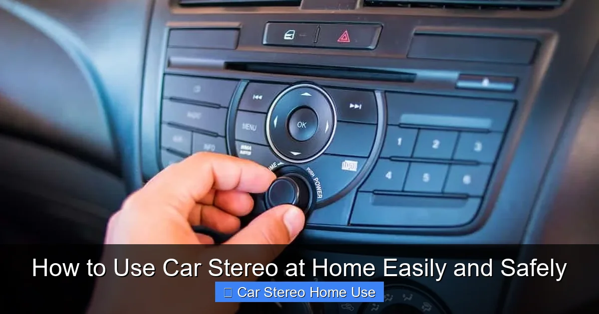 How to Use Car Stereo at Home Easily and Safely