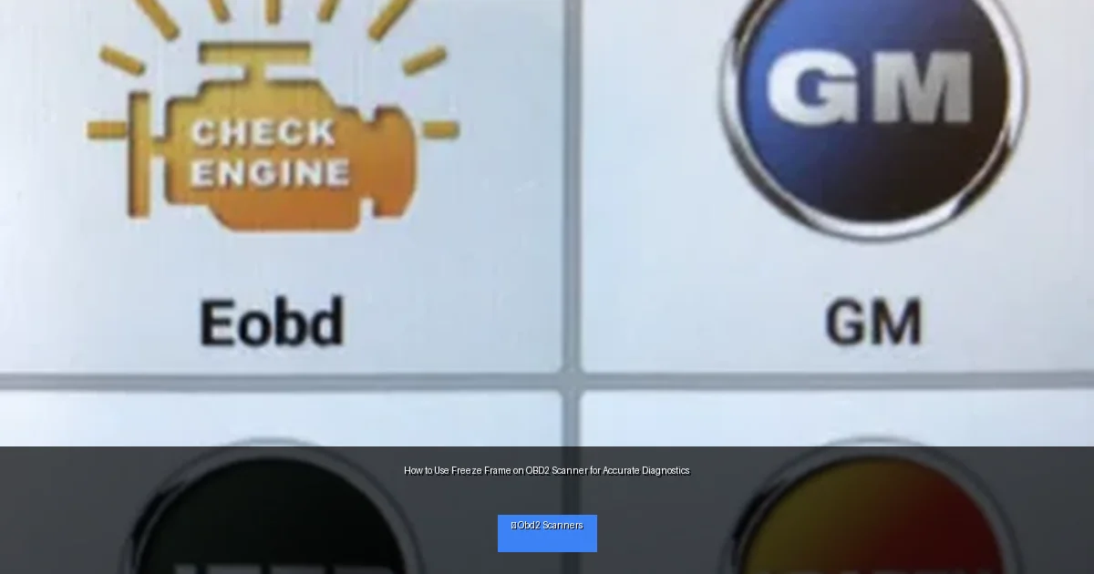How to Use Freeze Frame on OBD2 Scanner for Accurate Diagnostics