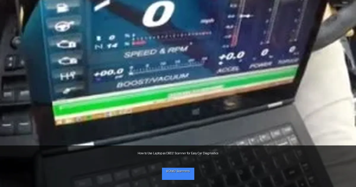 How to Use Laptop as OBD2 Scanner for Easy Car Diagnostics