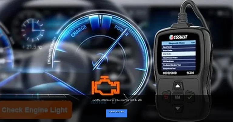 How to Use OBD2 Scanner to Diagnose Your Car Like a Pro
