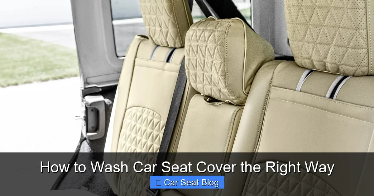 How to Wash Car Seat Cover the Right Way