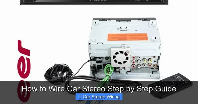 How to Wire Car Stereo Step by Step Guide