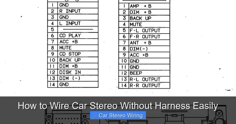 How to Wire Car Stereo Without Harness Easily