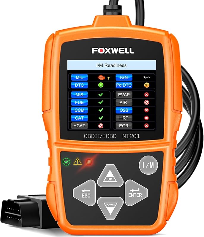 FOXWELL NT201 OBD2 Scanner Code Reader for Cars and Trucks with Live D