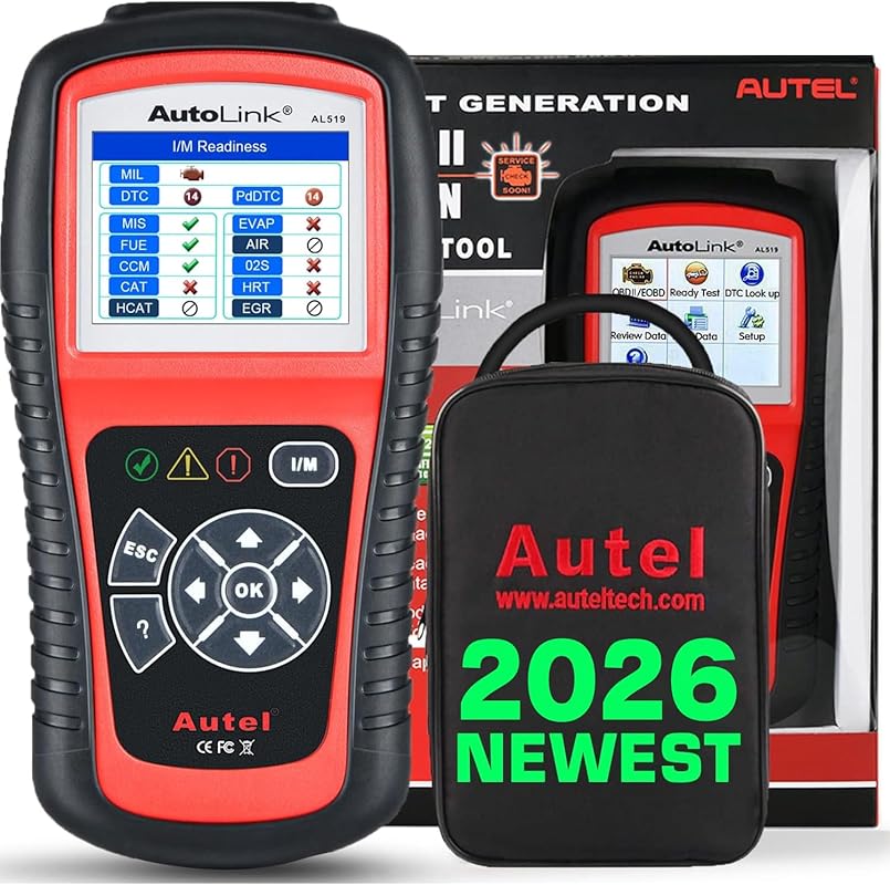 Autel AutoLink AL519 OBD2 Scanner with Enhanced Mode 6, CAN Support, A