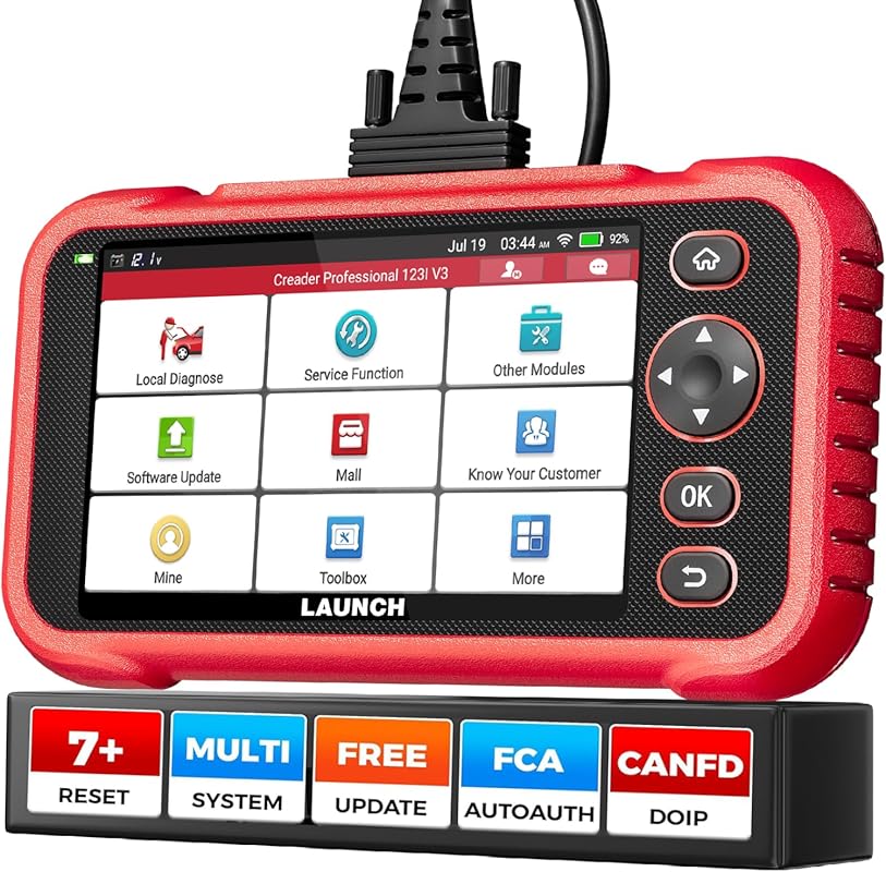 LAUNCH CRP123I V3.0 Elite OBD2 Scanner with Lifetime WiFi Updates, Mul