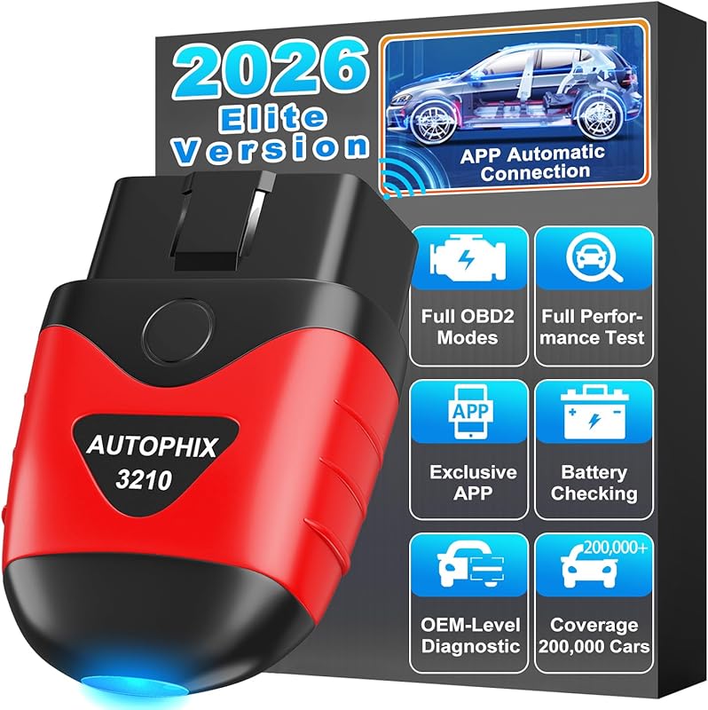 AUTOPHIX 3210 Bluetooth OBD2 Scanner, Wireless Car Code Reader for Eng