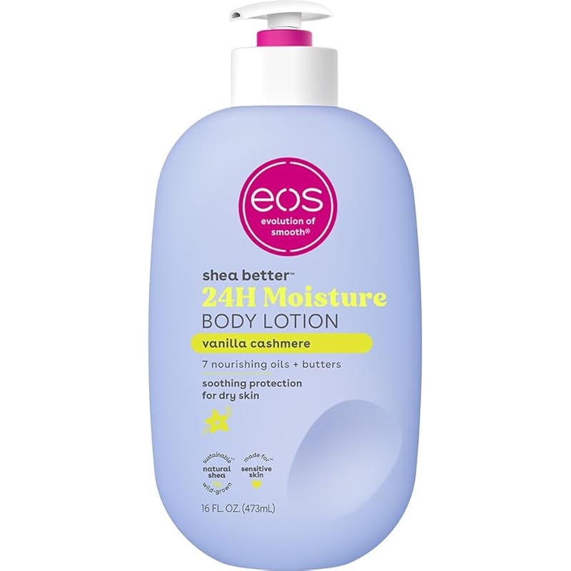 eos Shea Better Vanilla Cashmere Body Lotion, Lightweight, Non-Greasy,