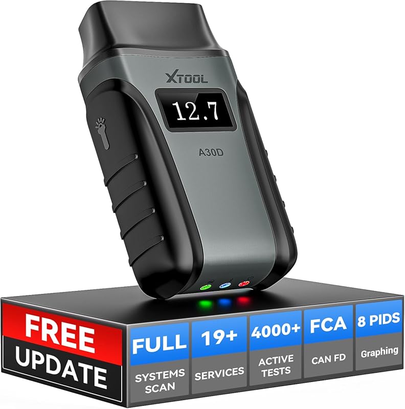 XTOOL Anyscan A30D Wireless OBD2 Scanner, Bidirectional with 19 Resets