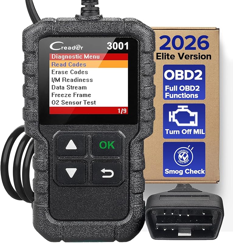 LAUNCH Creader 3001 OBD2 Scanner with Mode 6, Engine Fault Reader, CAN