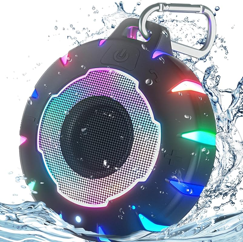 HEYSONG Waterproof Bluetooth Shower Speaker with Clear Sound, Portable