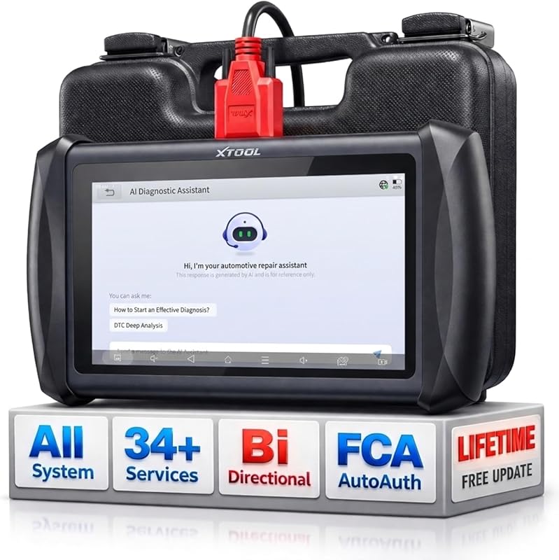 XTOOL IP616 V2.0 Bidirectional OBD2 Scanner with AI Assistance, 34+ Re