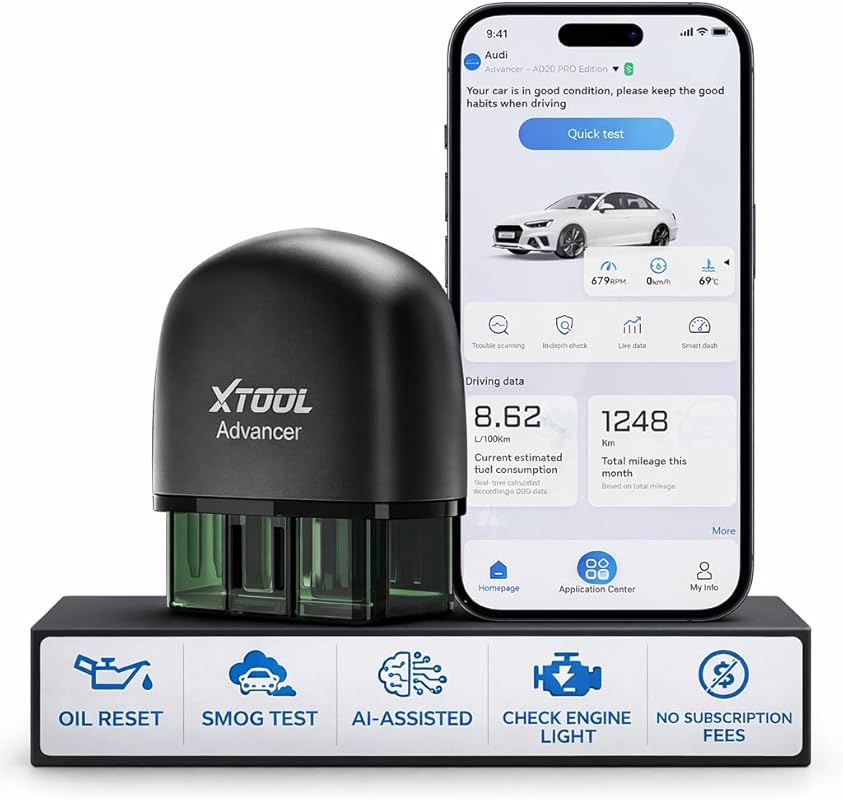XTOOL Advancer AD20 Pro Wireless AI OBD2 Scanner for iPhone & Android,