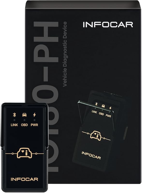 IO180-PH Smart Bluetooth OBD2 Scanner with Lifetime Updates, Free App 