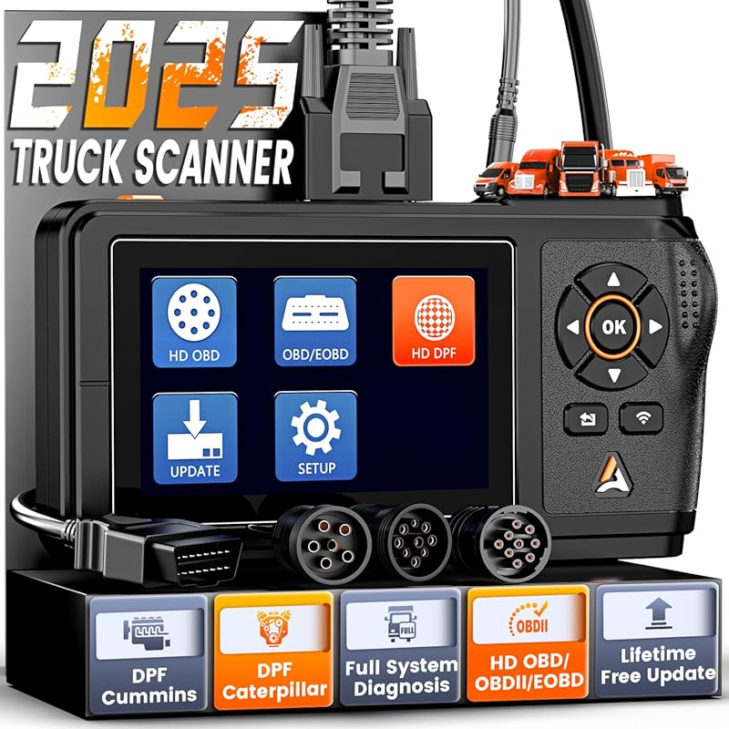 ANCEL HD430 Heavy Duty Truck Scanner with DPF Reset, Full System HDOBD