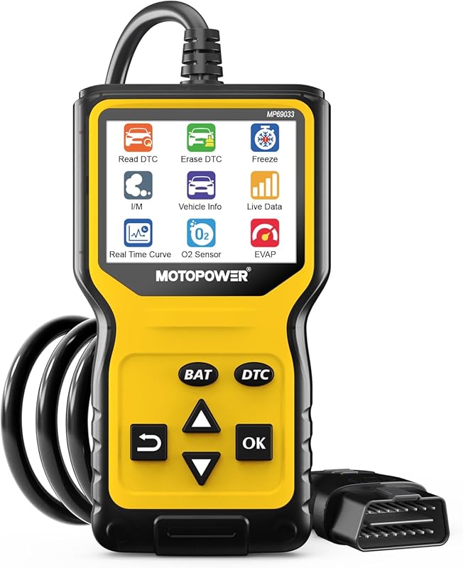 MOTOPOWER MP69033 Pro OBD2 Scanner and Code Reader with Battery Tester
