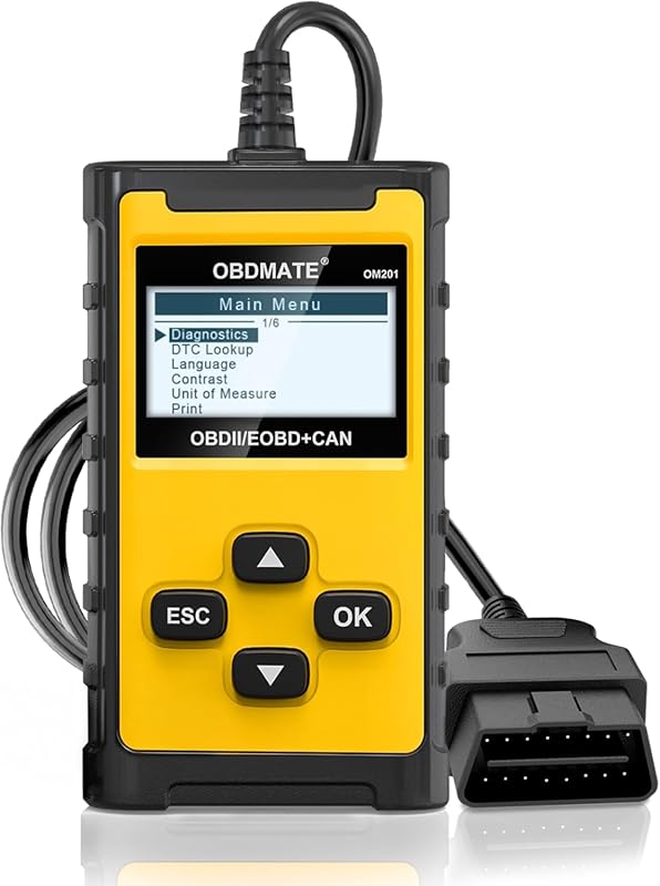 OBDMATE OM201 Check Engine Code Reader with Wireless Printing, Graphic