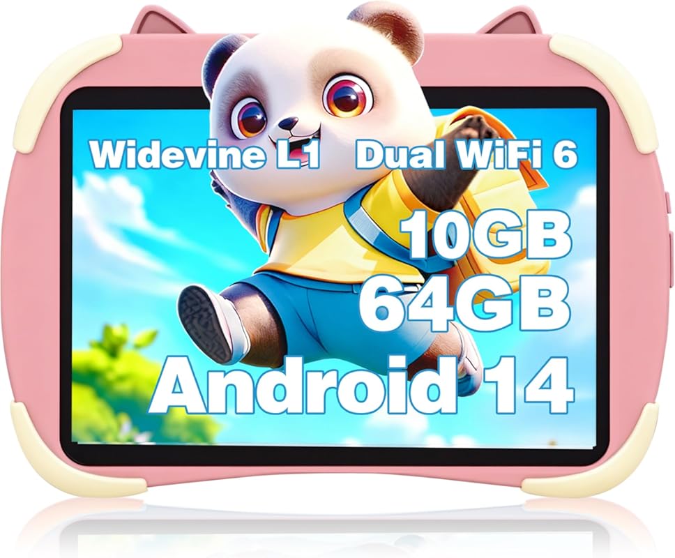 2026 Kids Tablet 10 Inch Octa-Core with Face Unlock, 10GB RAM, 64GB St