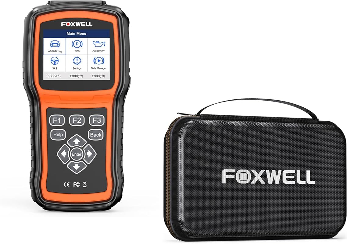 FOXWELL NT630 Plus OBD2 Scanner with ABS, SRS, Auto Bleed & Battery Te