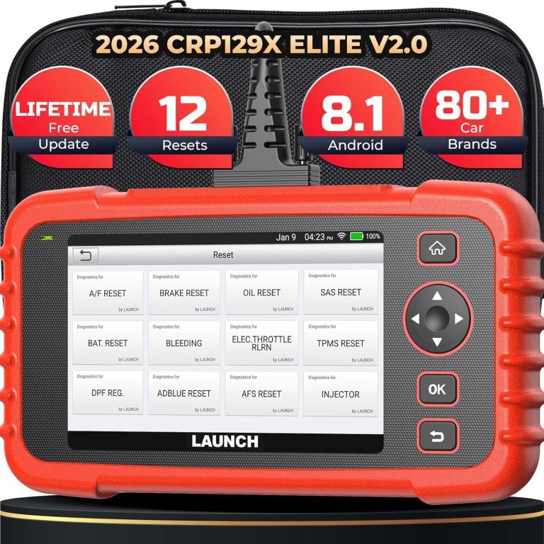 LAUNCH OBD2 Scanner CRP129X V2.0 Review 2026: Advanced 12 Reset AutoVIN Tool