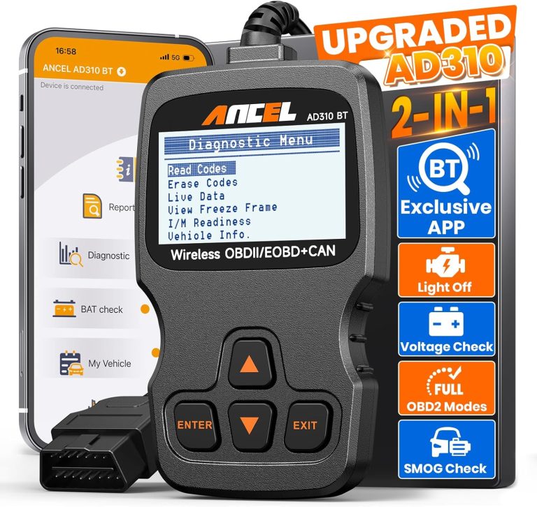ANCEL AD310BT OBD2 Scanner Bluetooth Review 2026: Top Code Reader with Premium A
