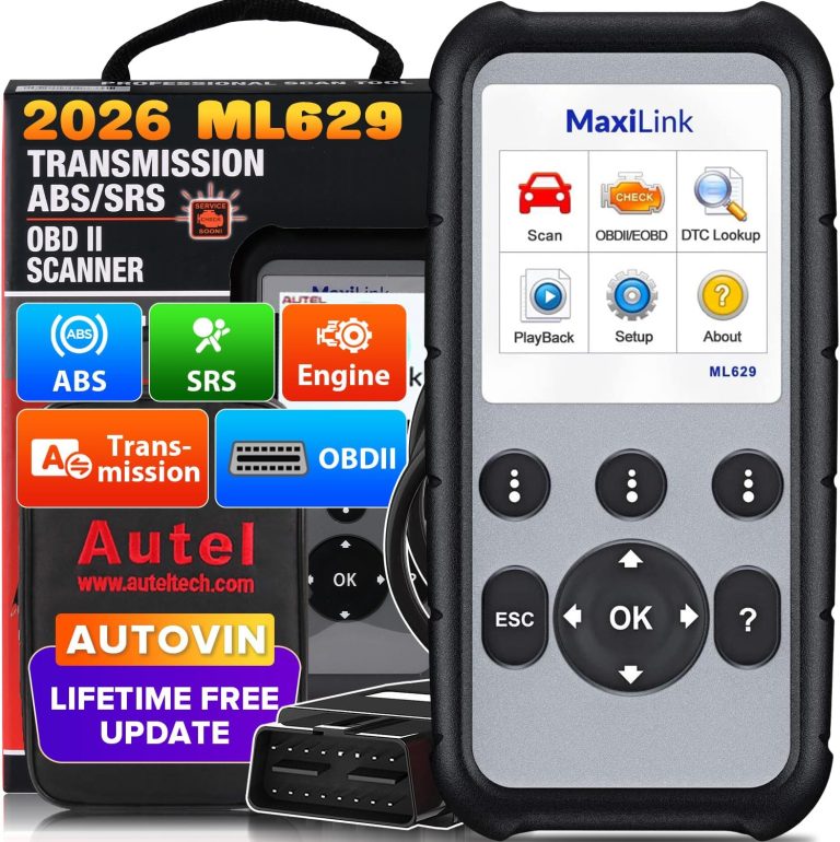 2026 Autel ML629 OBD2 Scanner Review: Advanced ABS SRS Engine Diagnostic Tool
