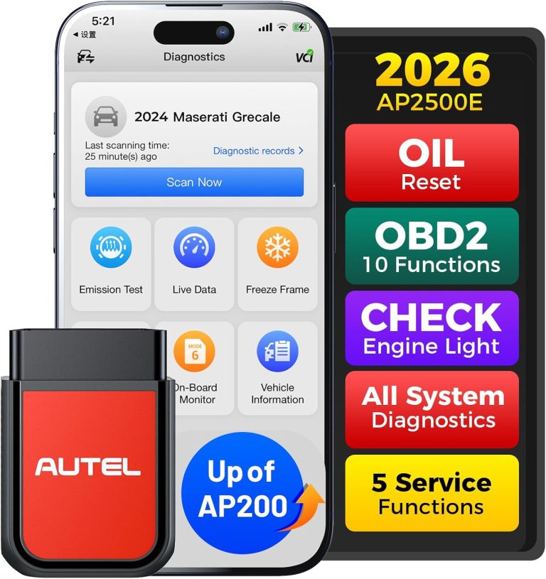 Autel AP2500E OBD2 Scanner Review 2026: Top Bluetooth All-System Diagnostic Tool