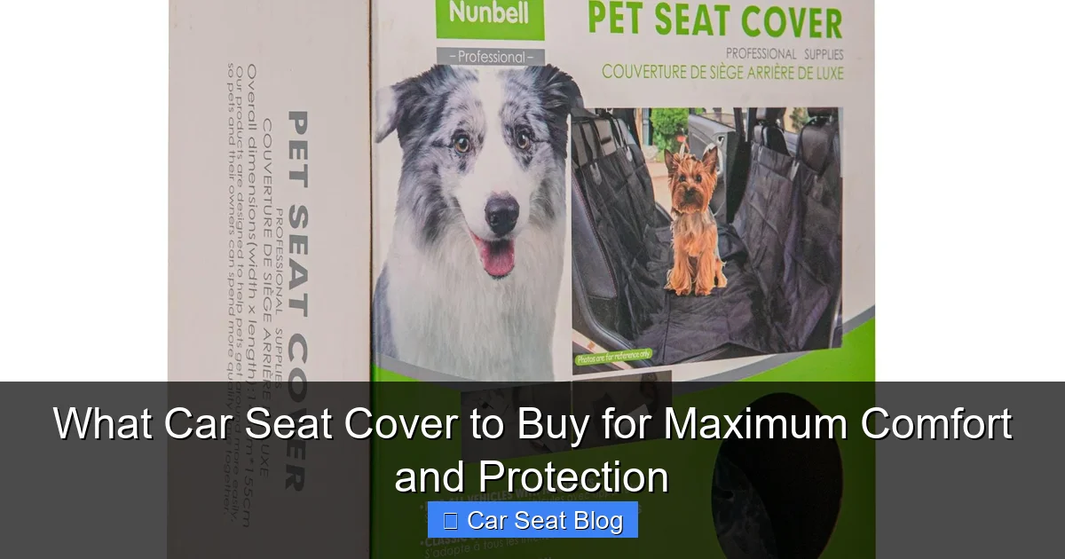 What Car Seat Cover to Buy for Maximum Comfort and Protection