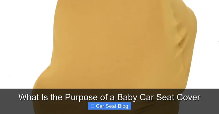 What Is the Purpose of a Baby Car Seat Cover
