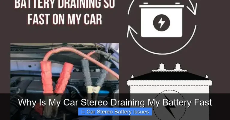 Why Is My Car Stereo Draining My Battery Fast