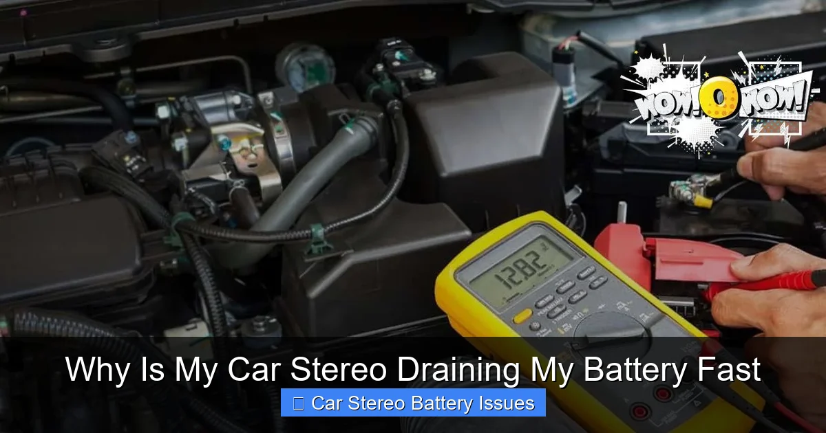 Why Is My Car Stereo Draining My Battery Fast