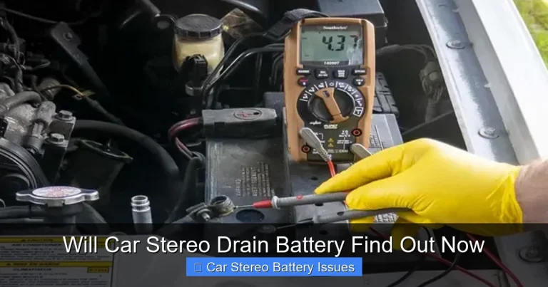 Will Car Stereo Drain Battery Find Out Now