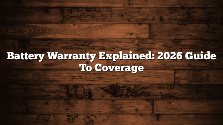 Battery Warranty Explained: 2026 Guide To Coverage