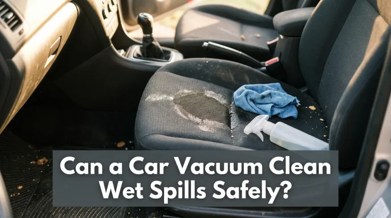 Can a Car Vacuum Clean Wet Spills Safely?