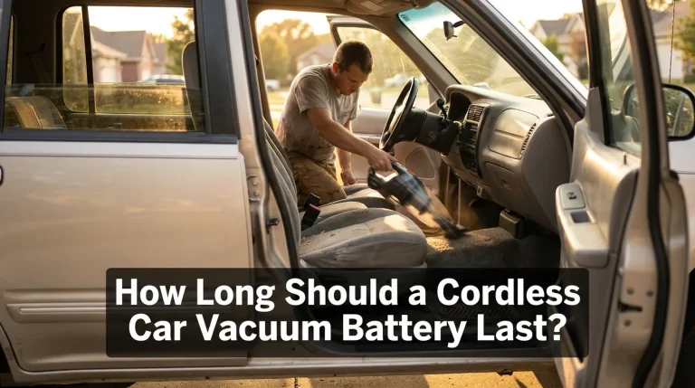 How Long Should a Cordless Car Vacuum Battery Last