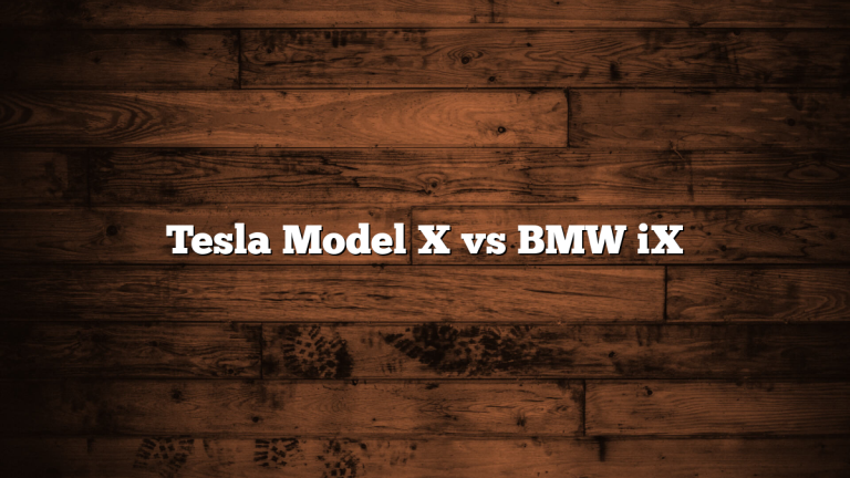 Tesla Model X vs BMW iX